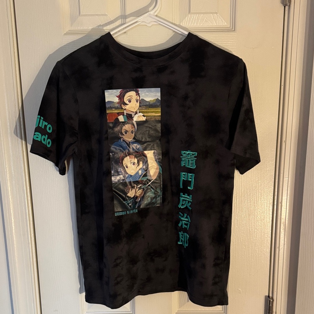 Black Graphic Kids Demon Slayer T-Shirt
